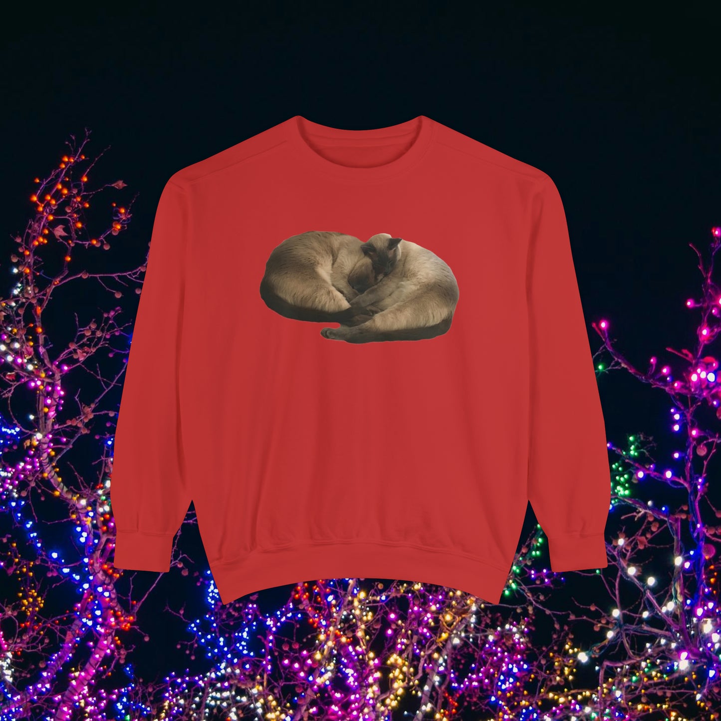 Siamese Sleeping Cats Premium Sweatshirt