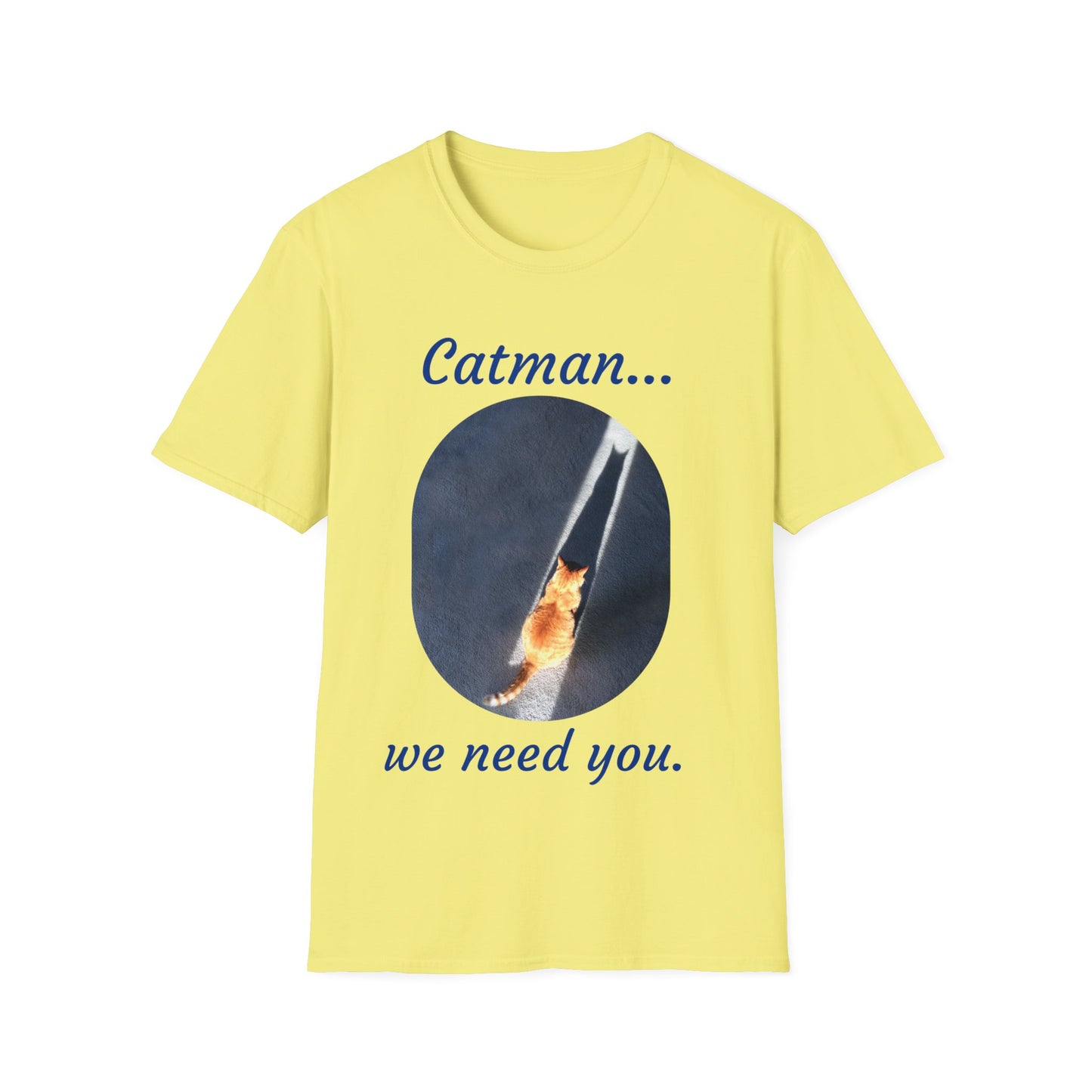 Catman Shadow Shirt-Funny Cat T Shirt - Cat Silhouette Shadow - Adorable Tabby Gift - Cat Lovers Gift