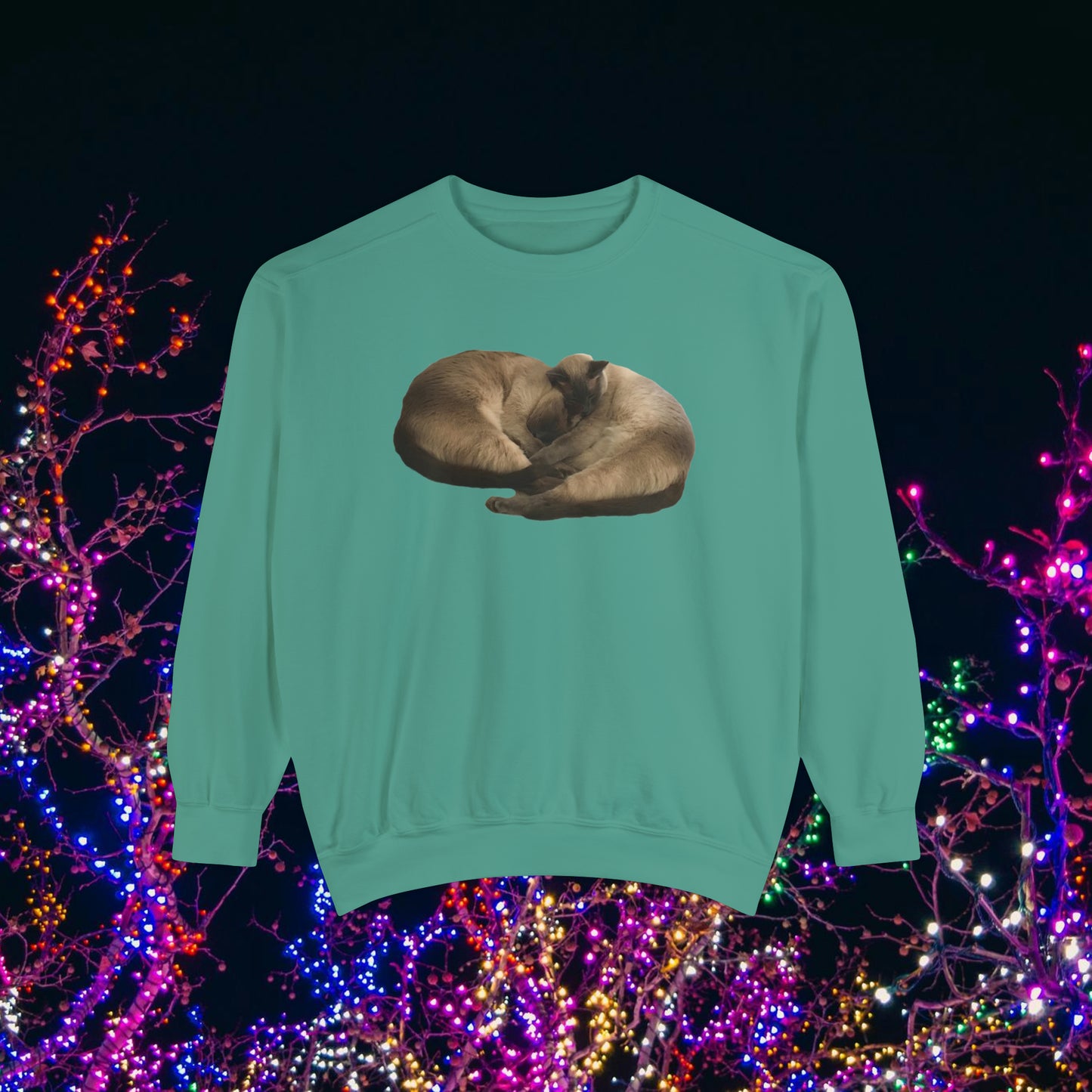 Siamese Sleeping Cats Premium Sweatshirt