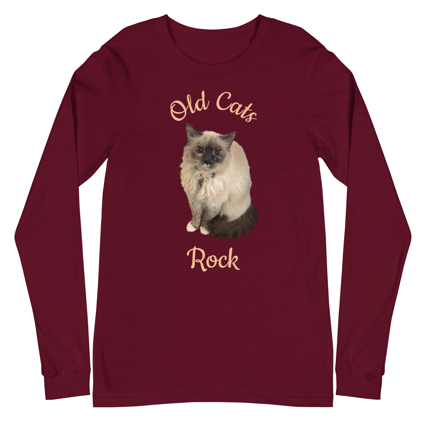 Old Cats Rock Long Sleeve Tee Style 2