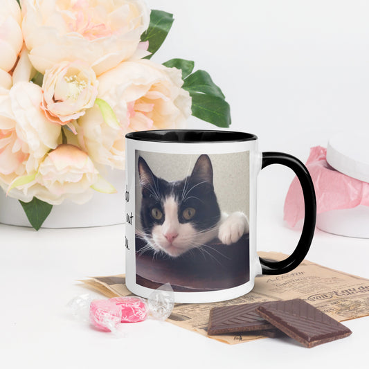 Friendly Tuxedo Cat Mug